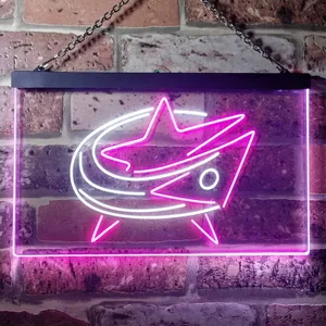Columbus Blue Jackets Logo 1 Neon-Like LED Sign