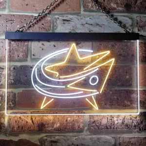 Columbus Blue Jackets Logo 1 Neon-Like LED Sign