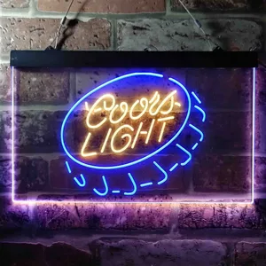 Coors Light Bottlecap Neon-Like LED Sign