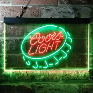 Coors Light Bottlecap Neon-Like LED Sign