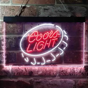 Coors Light Bottlecap Neon-Like LED Sign