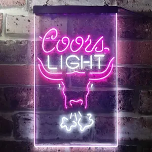 Coors Light Bull Neon-Like LED Sign