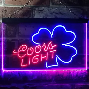 Coors Light Clover 2 Neon-Like LED Sign