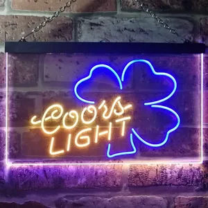 Coors Light Clover 2 Neon-Like LED Sign