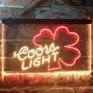 Coors Light Clover 2 Neon-Like LED Sign