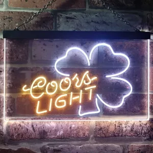 Coors Light Clover 2 Neon-Like LED Sign