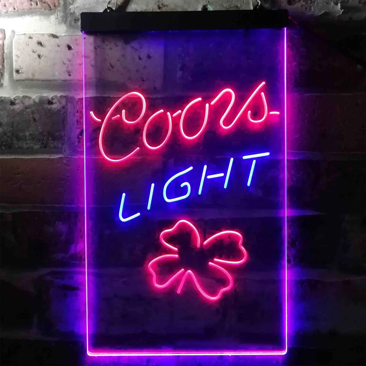 Coors Light Clover Leaf Neon-Like LED Sign
