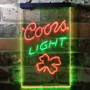 Coors Light Clover Leaf Neon-Like LED Sign