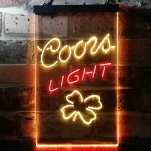 Coors Light Clover Leaf Neon-Like LED Sign
