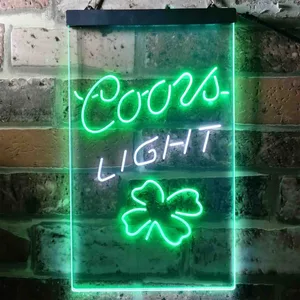 Coors Light Clover Leaf Neon-Like LED Sign