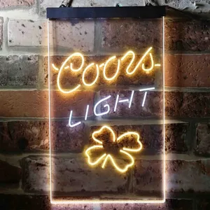 Coors Light Clover Leaf Neon-Like LED Sign