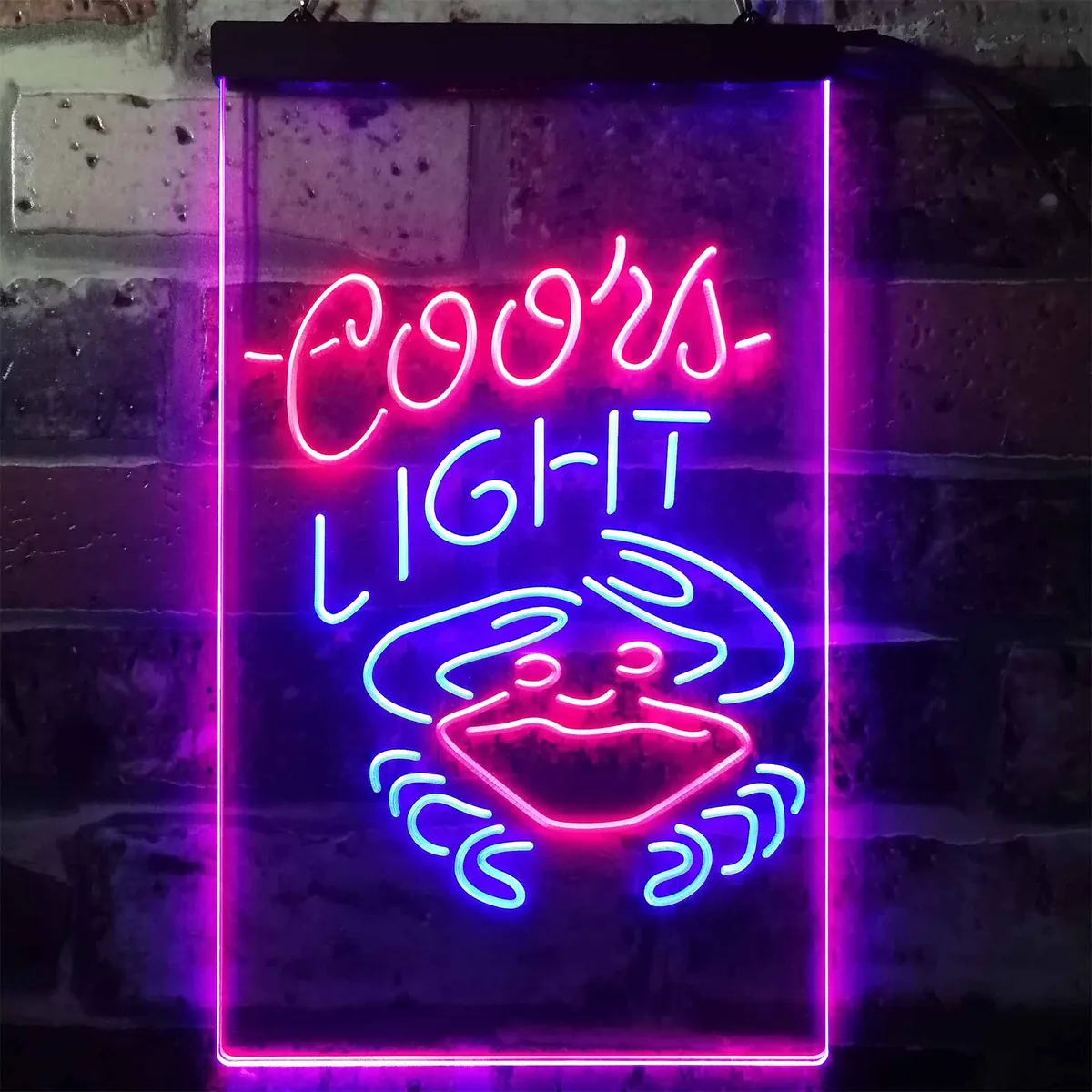 Coors Light Crabby Neon-Like LED Sign