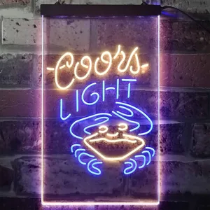 Coors Light Crabby Neon-Like LED Sign