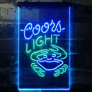 Coors Light Crabby Neon-Like LED Sign