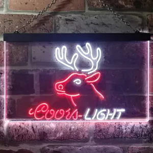 Coors Light Deer Neon-Like LED Sign