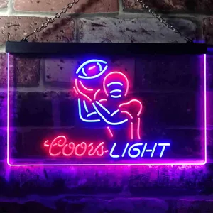 Coors Light Football Neon-Like LED Sign