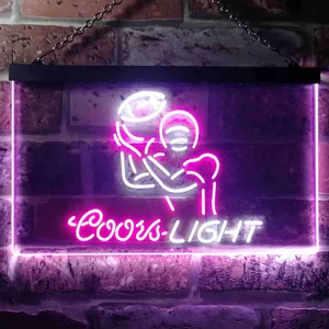 Coors Light Football Neon-Like LED Sign