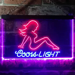 Coors Light Girl 2 Neon-Like LED Sign