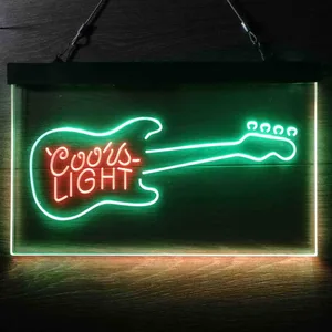 Coors Light Guitar Neon-Like LED Sign