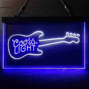 Coors Light Guitar Neon-Like LED Sign