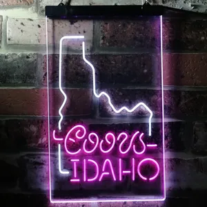 Coors Light - Idaho Map Neon-Like LED Sign