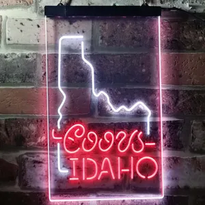 Coors Light - Idaho Map Neon-Like LED Sign