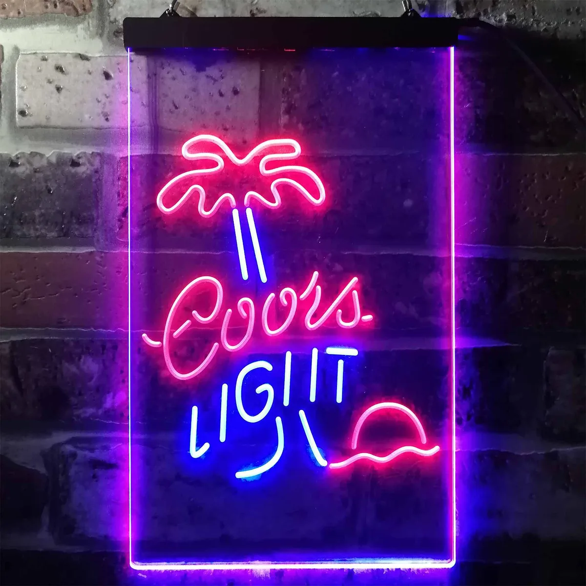 Coors Light Palm Tree Neon-Like LED Sign