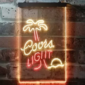 Coors Light Palm Tree Neon-Like LED Sign