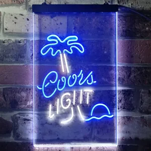 Coors Light Palm Tree Neon-Like LED Sign