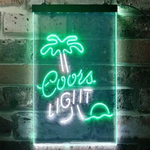 Coors Light Palm Tree Neon-Like LED Sign