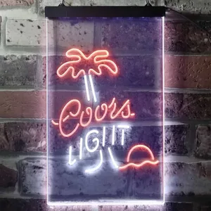 Coors Light Palm Tree Neon-Like LED Sign