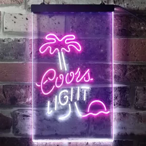 Coors Light Palm Tree Neon-Like LED Sign