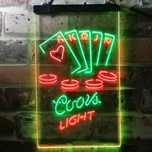 Coors Light Poker Ace Series Neon-Like LED Sign