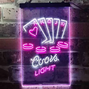 Coors Light Poker Ace Series Neon-Like LED Sign