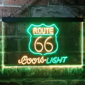 Coors Light Route 66 Neon-Like LED Sign