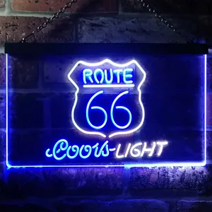 Coors Light Route 66 Neon-Like LED Sign