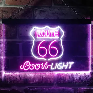 Coors Light Route 66 Neon-Like LED Sign