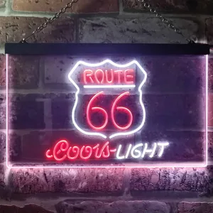 Coors Light Route 66 Neon-Like LED Sign