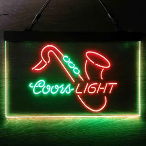Coors Light Saxophone 2 Neon-Like LED Sign