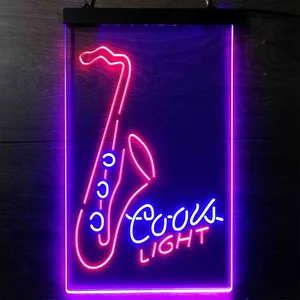 Coors Light Saxophone Neon-Like LED Sign