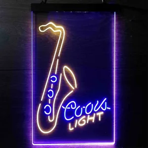Coors Light Saxophone Neon-Like LED Sign