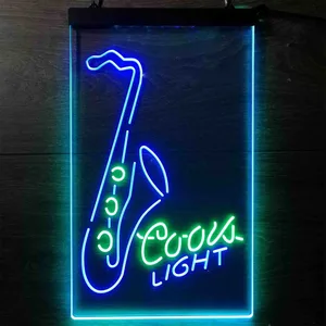 Coors Light Saxophone Neon-Like LED Sign