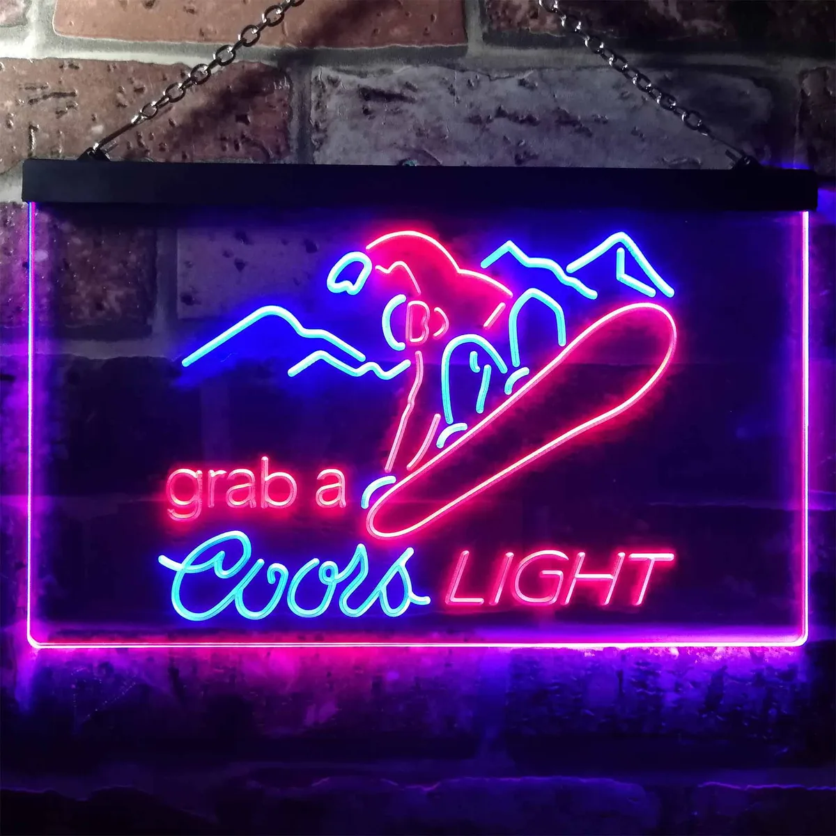 Coors Light Ski Neon-Like LED Sign