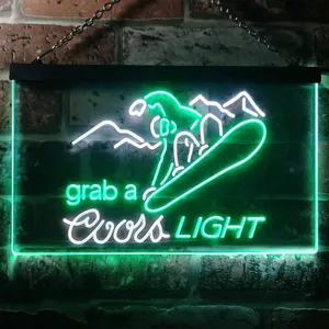 Coors Light Ski Neon-Like LED Sign