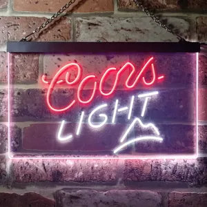 Coors Light Small Mountain Neon-Like LED Sign