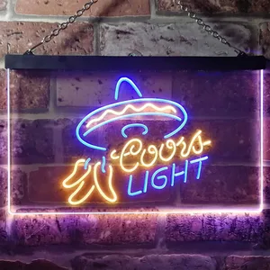 Coors Light Sumbrero Neon-Like LED Sign