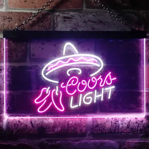 Coors Light Sumbrero Neon-Like LED Sign