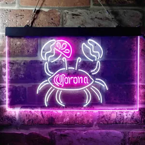 Corona Crab Neon-Like LED Sign