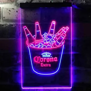 Corona Extra Ice Bucket Beer Neon-Like LED Sign