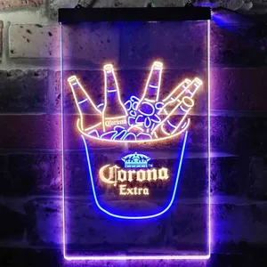 Corona Extra Ice Bucket Beer Neon-Like LED Sign
